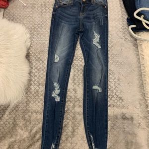 Band of gypsies lola skinny jeans- distressed-25